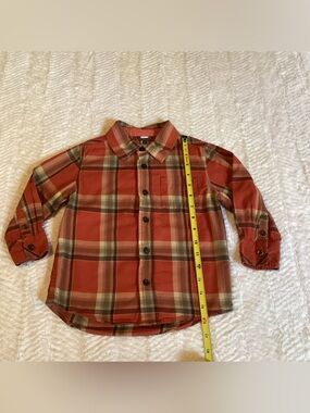 Baby Gap Toddlers Sz 4 Flannel Plaid Western Button Front Shirt